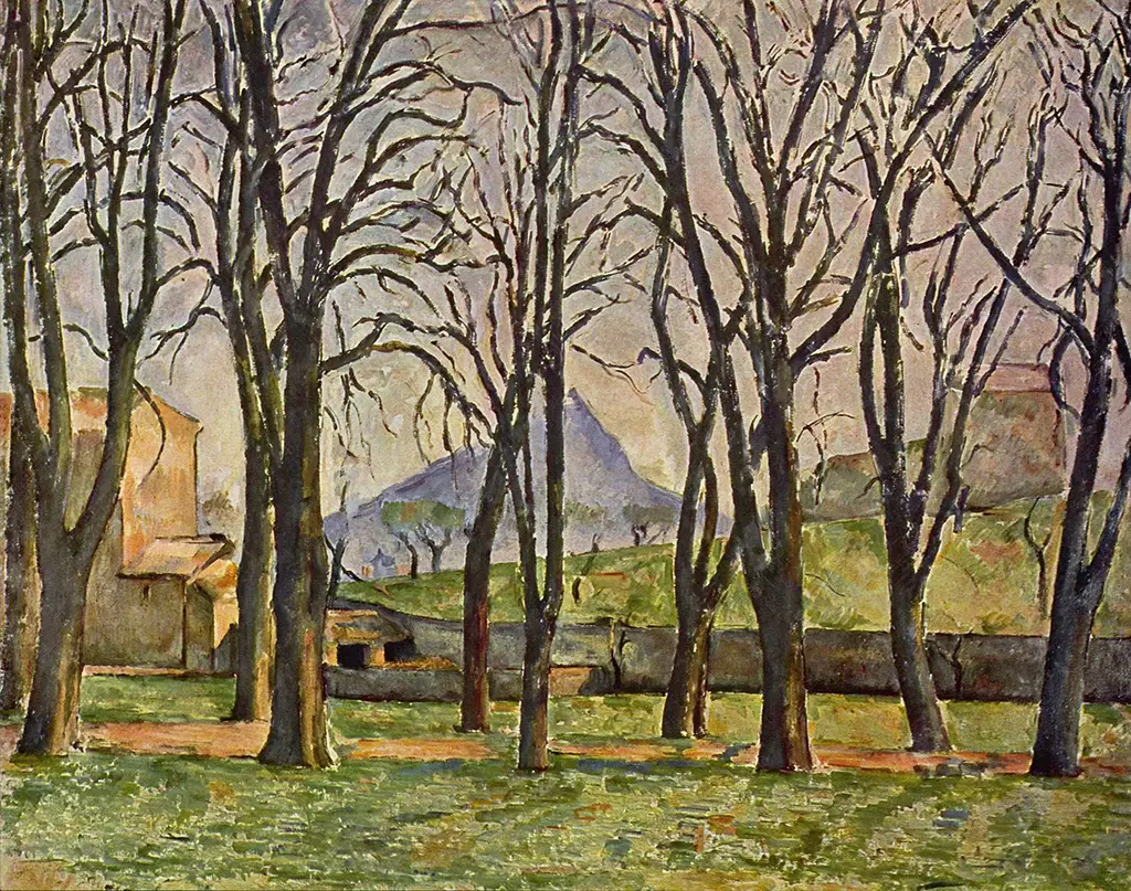 Chestnut Trees at Jas de Bouffan in Detail Paul Cezanne